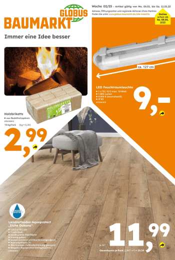 Prospekte Globus Baumarkt - 6.01.2025 - 11.01.2025.