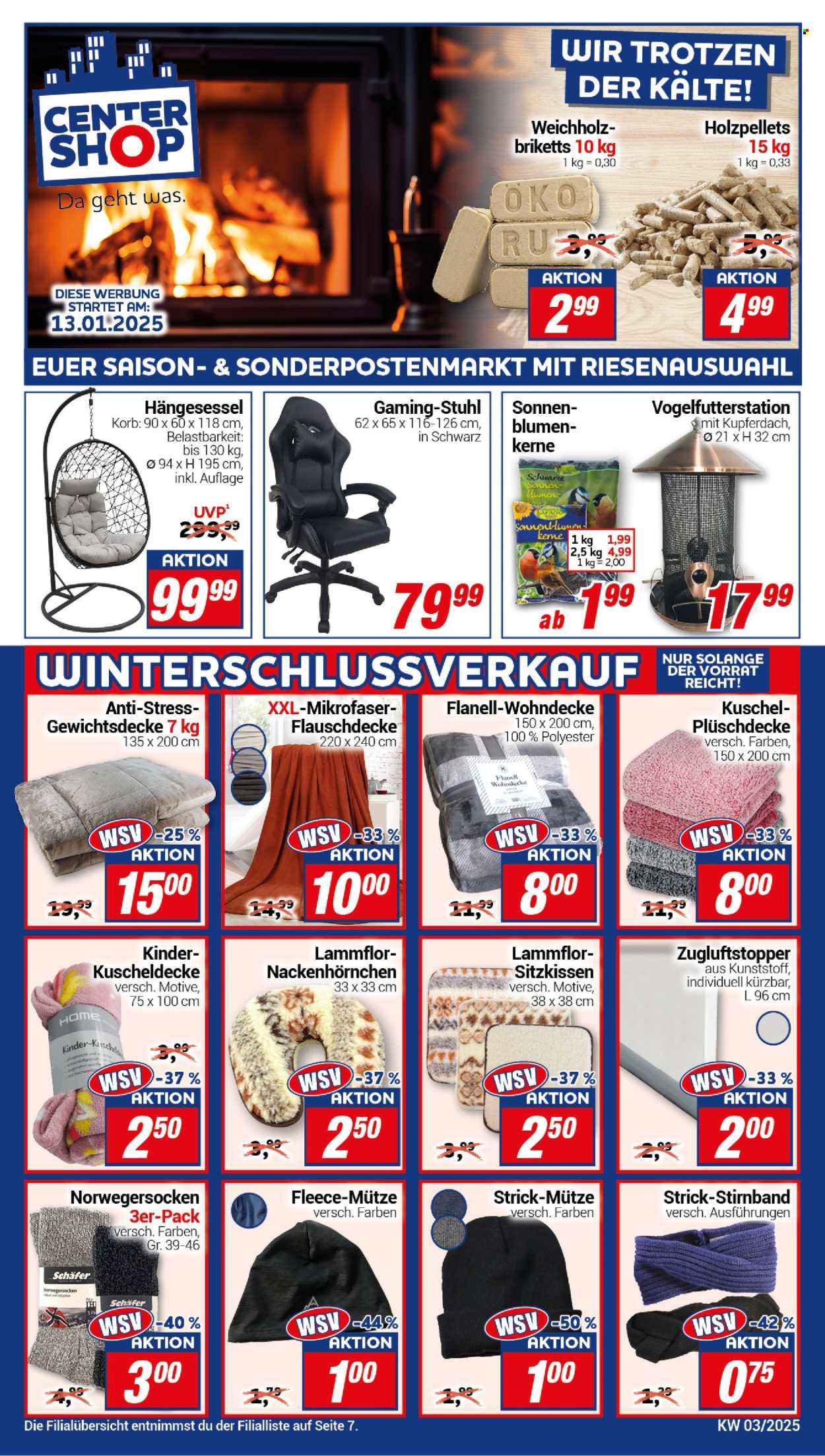 CENTERSHOP Prospekte  - 13.01.2025 - 18.01.2025. Seite 1
