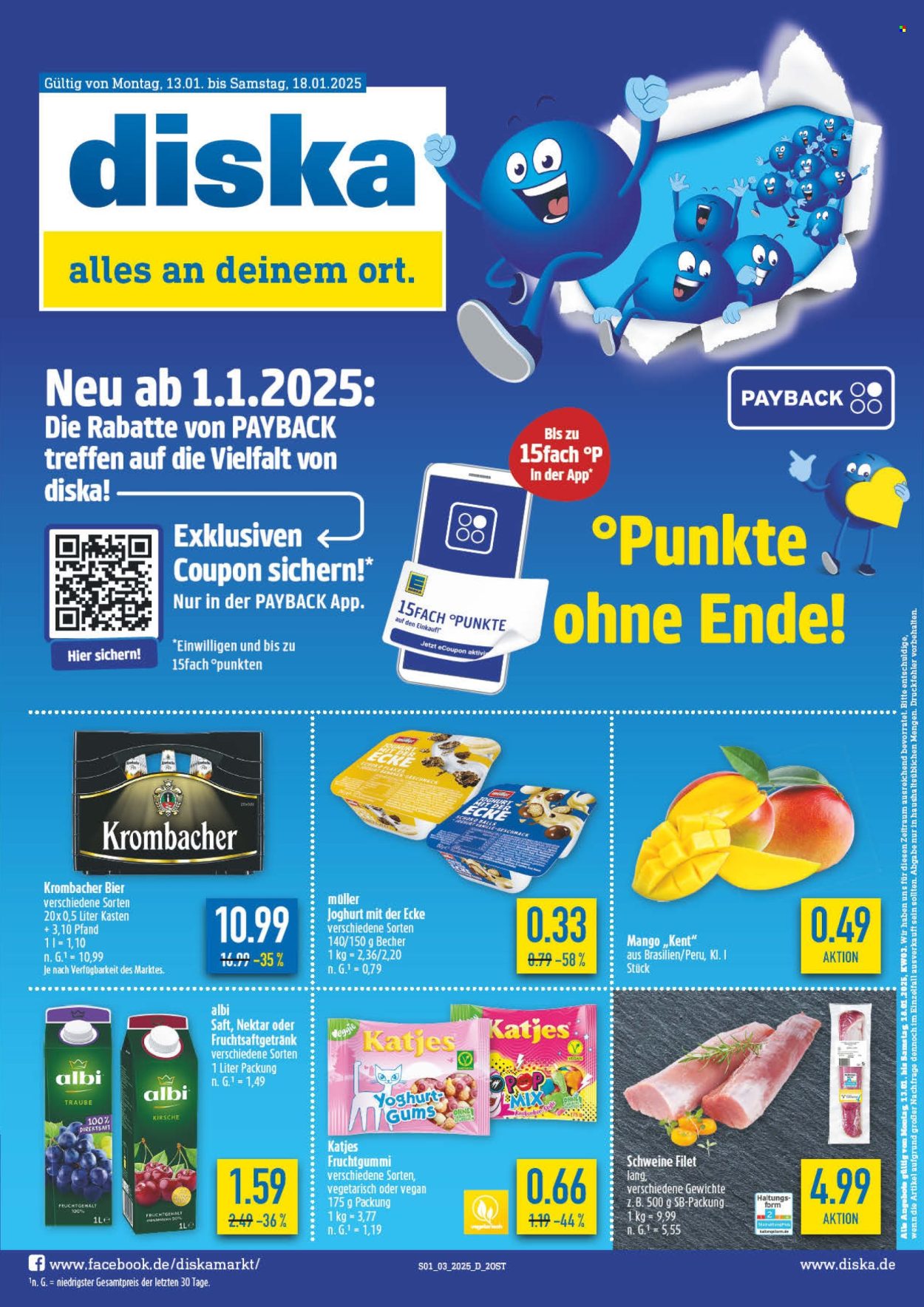 Diska Prospekte  - 13.01.2025 - 18.01.2025. Seite 1