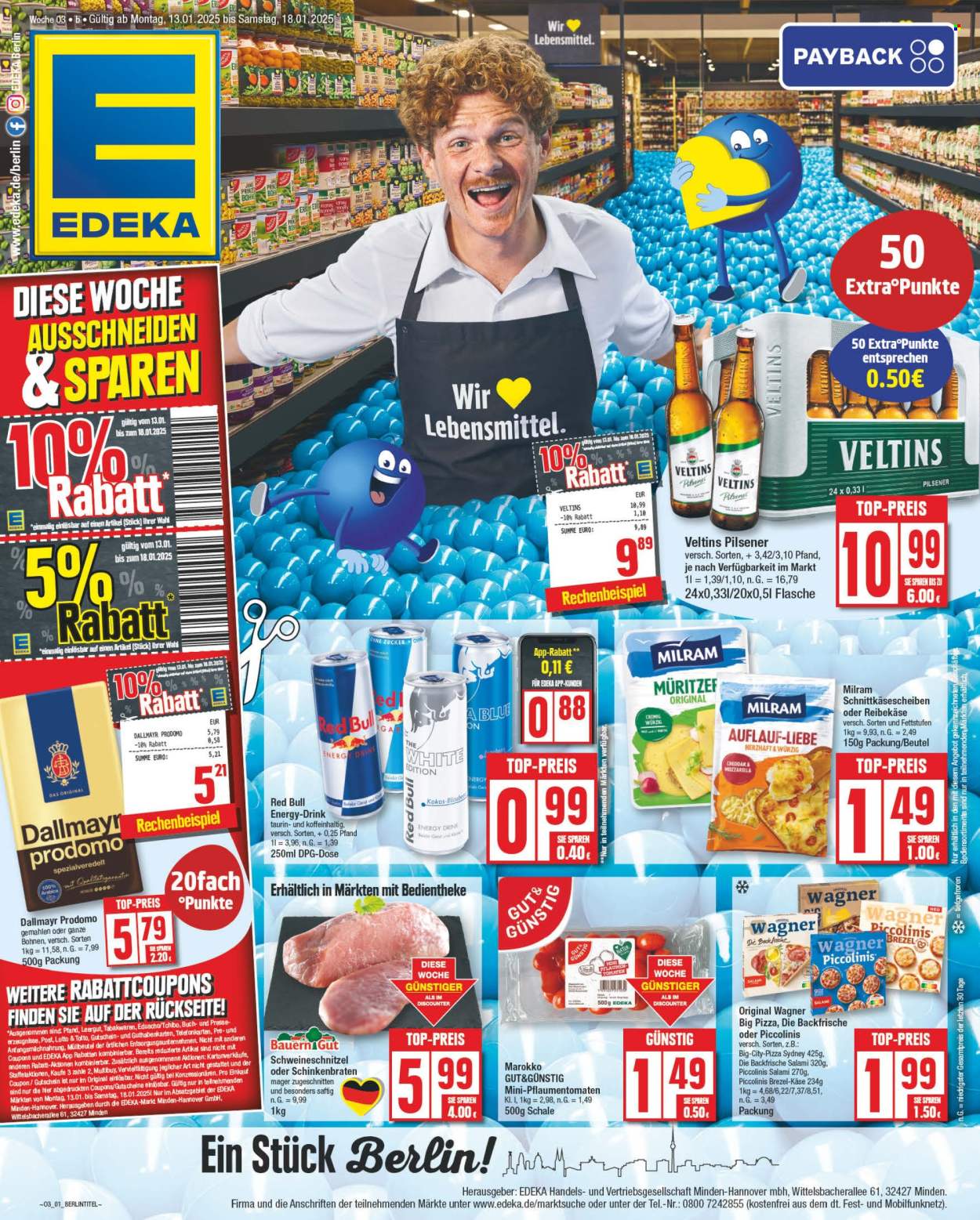 Edeka Prospekte  - 13.01.2025 - 18.01.2025. Seite 1