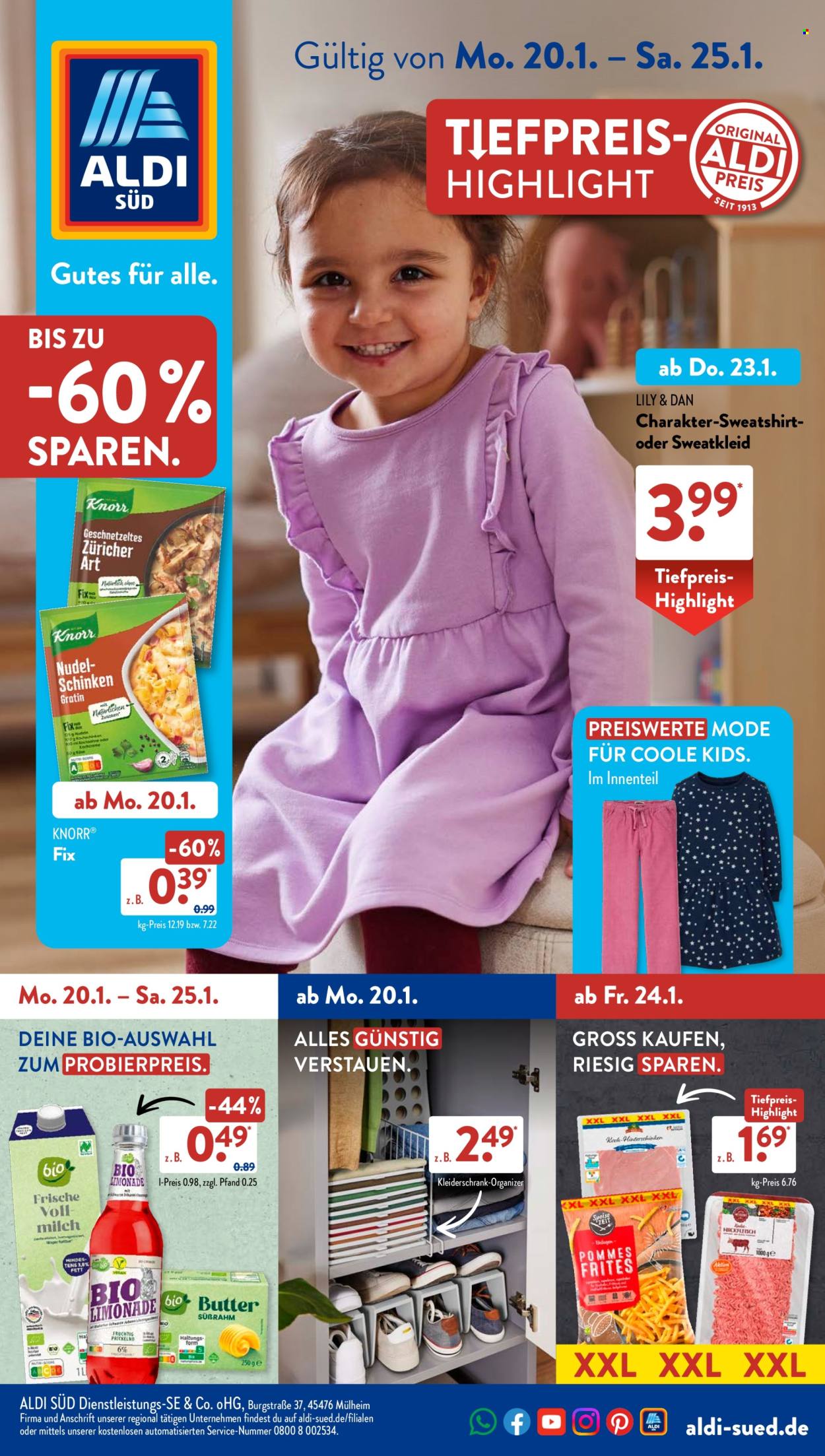ALDI SÜD Prospekte  - 20.01.2025 - 25.01.2025. Seite 1