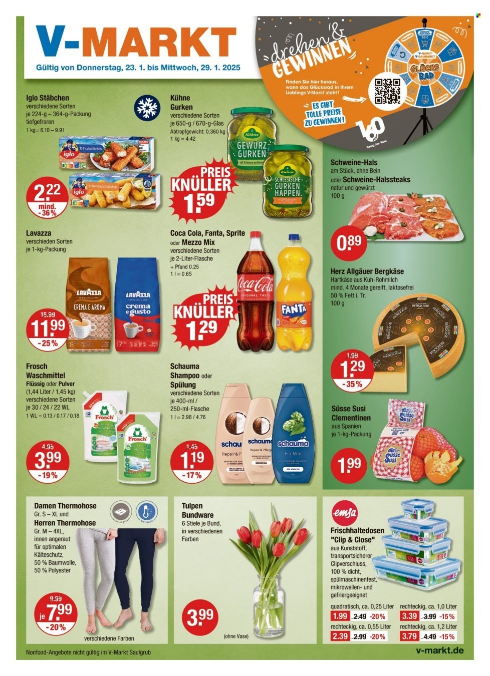 V-Markt Prospekte  - 23.01.2025 - 29.01.2025. Seite 1