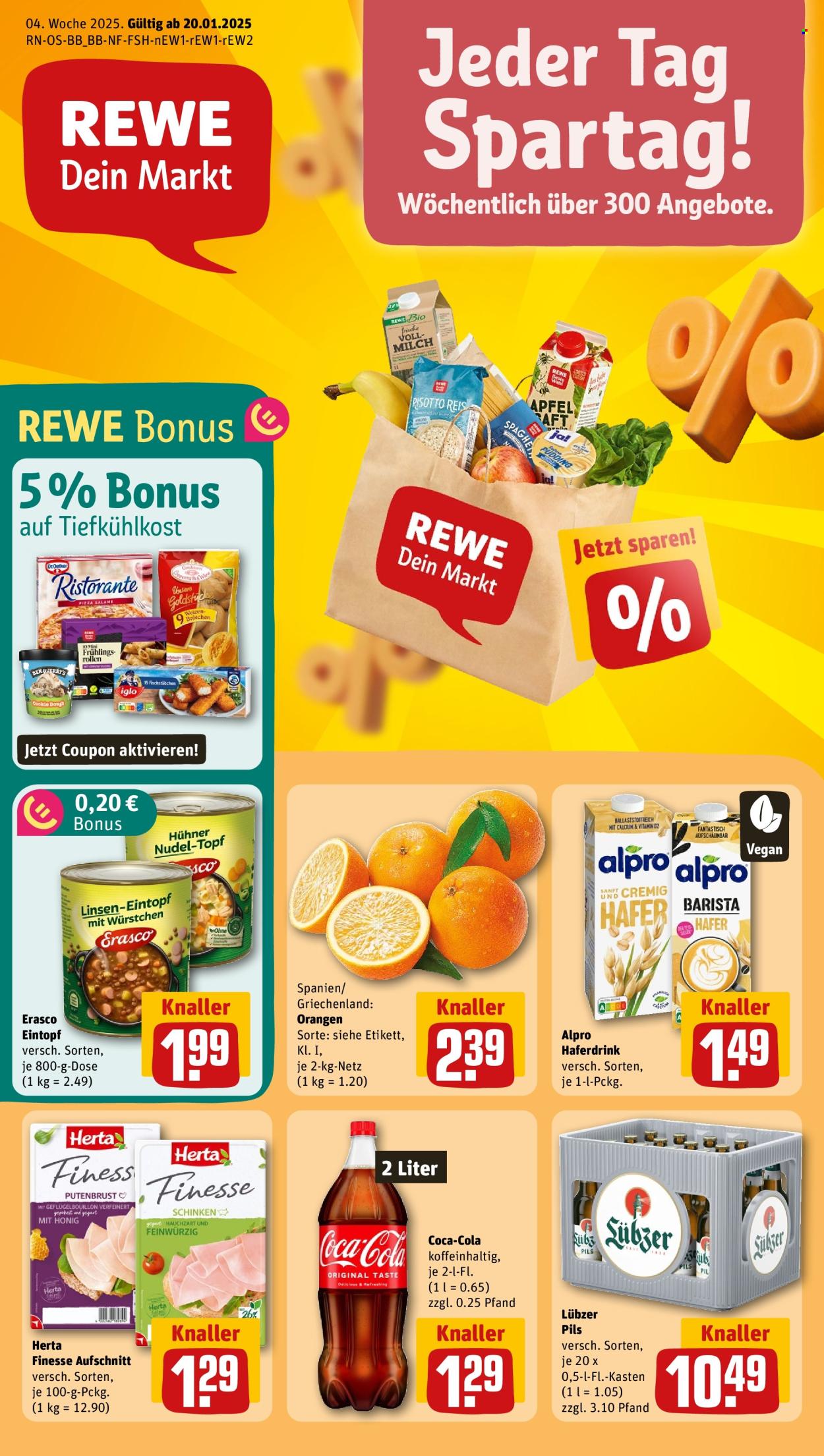 REWE Prospekte  - 20.01.2025 - 26.01.2025. Seite 1