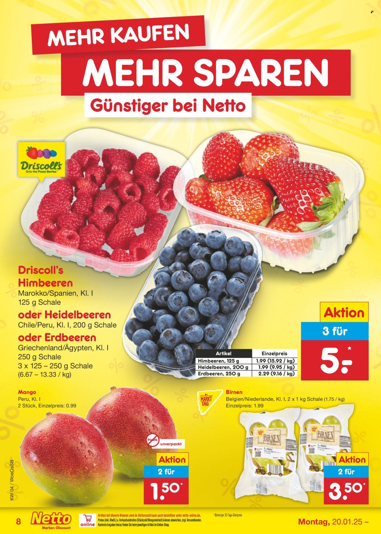 Netto Marken-Discount Prospekte  - 20.01.2025 - 25.01.2025. Seite 8