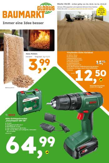Prospekte Globus Baumarkt - 20.01.2025 - 25.01.2025.
