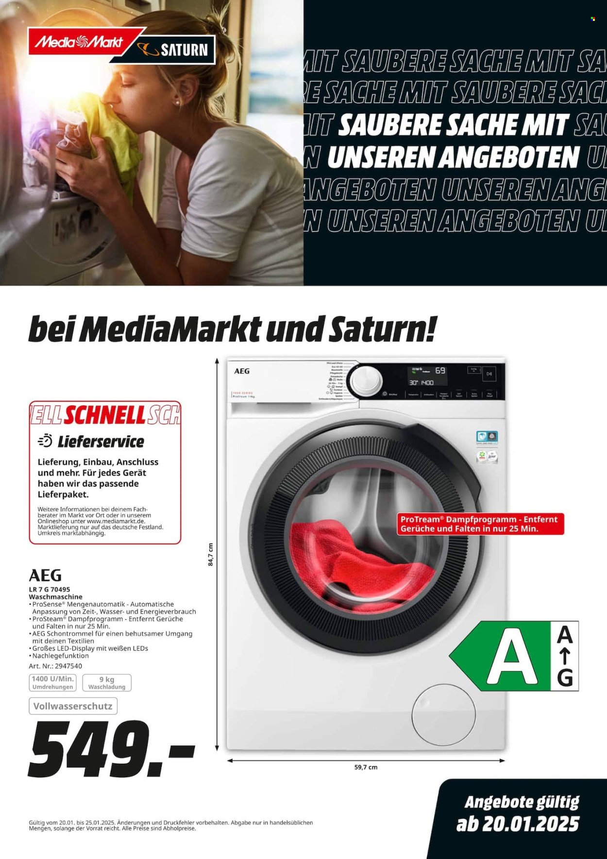 MediaMarkt Prospekte  - 20.01.2025 - 25.01.2025. Seite 1