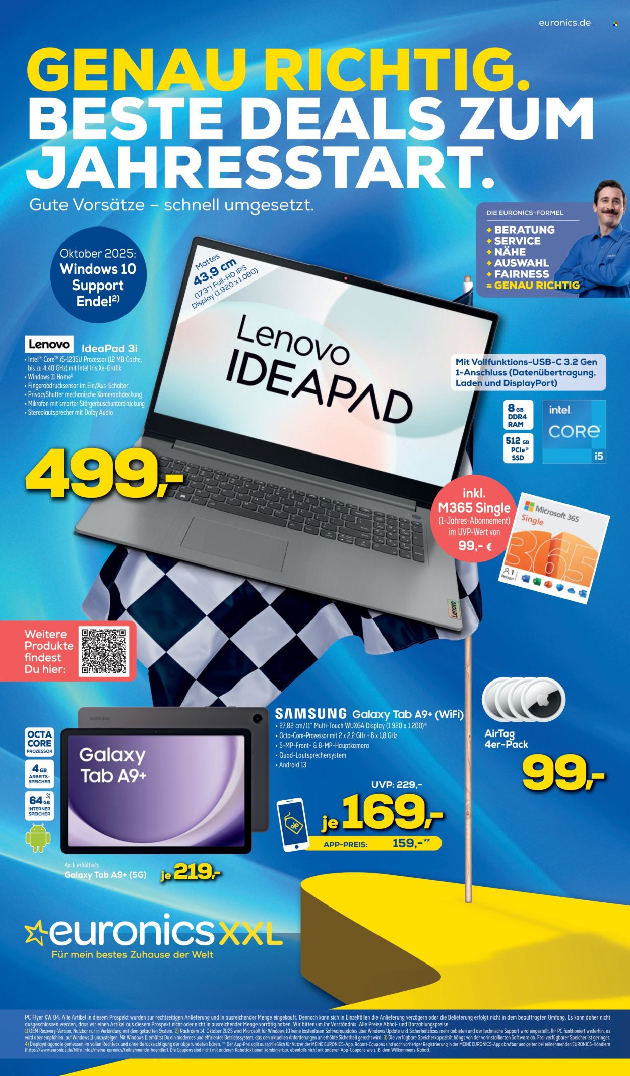 Euronics Prospekte  - 22.01.2025 - 2.02.2025. Seite 1