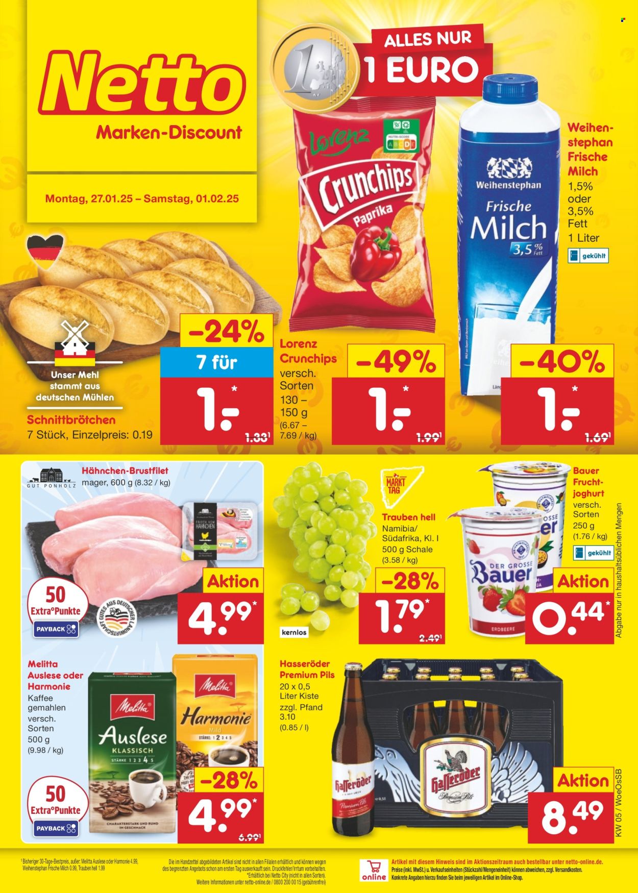 Netto Marken-Discount Prospekte  - 27.01.2025 - 1.02.2025. Seite 1
