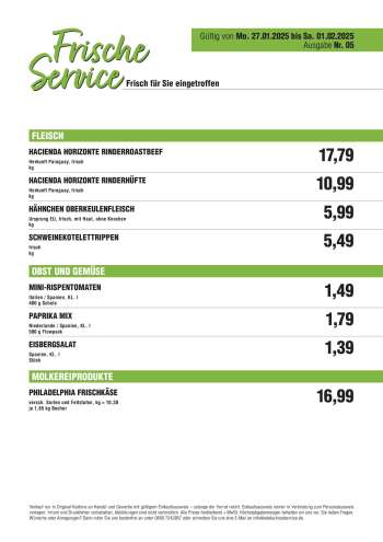 Prospekte Handelshof - 27.01.2025 - 1.02.2025.