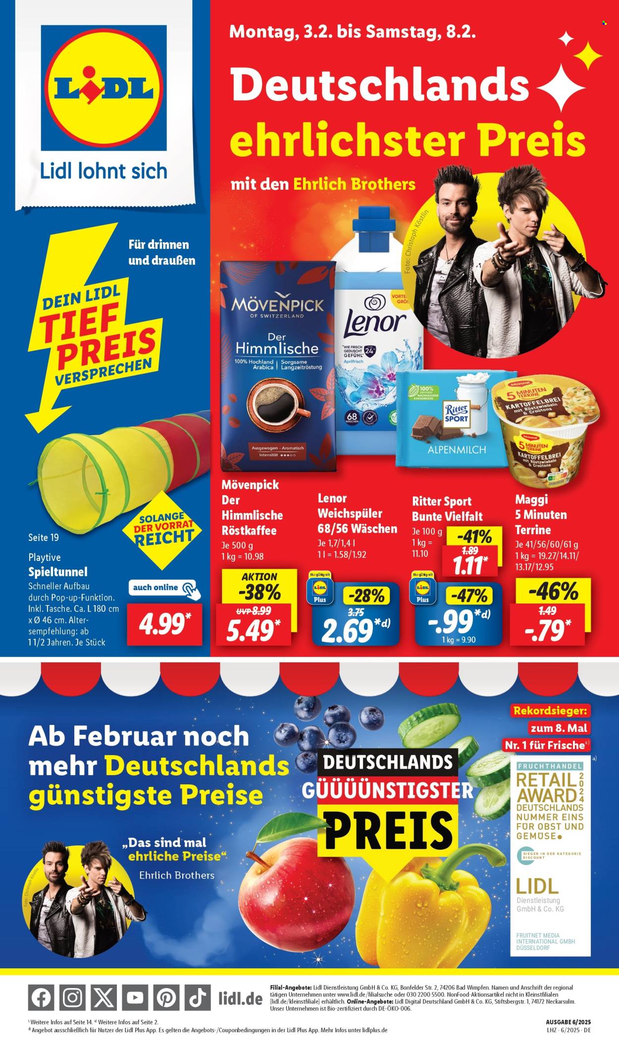 Lidl Prospekte  - 3.02.2025 - 8.02.2025. Seite 1