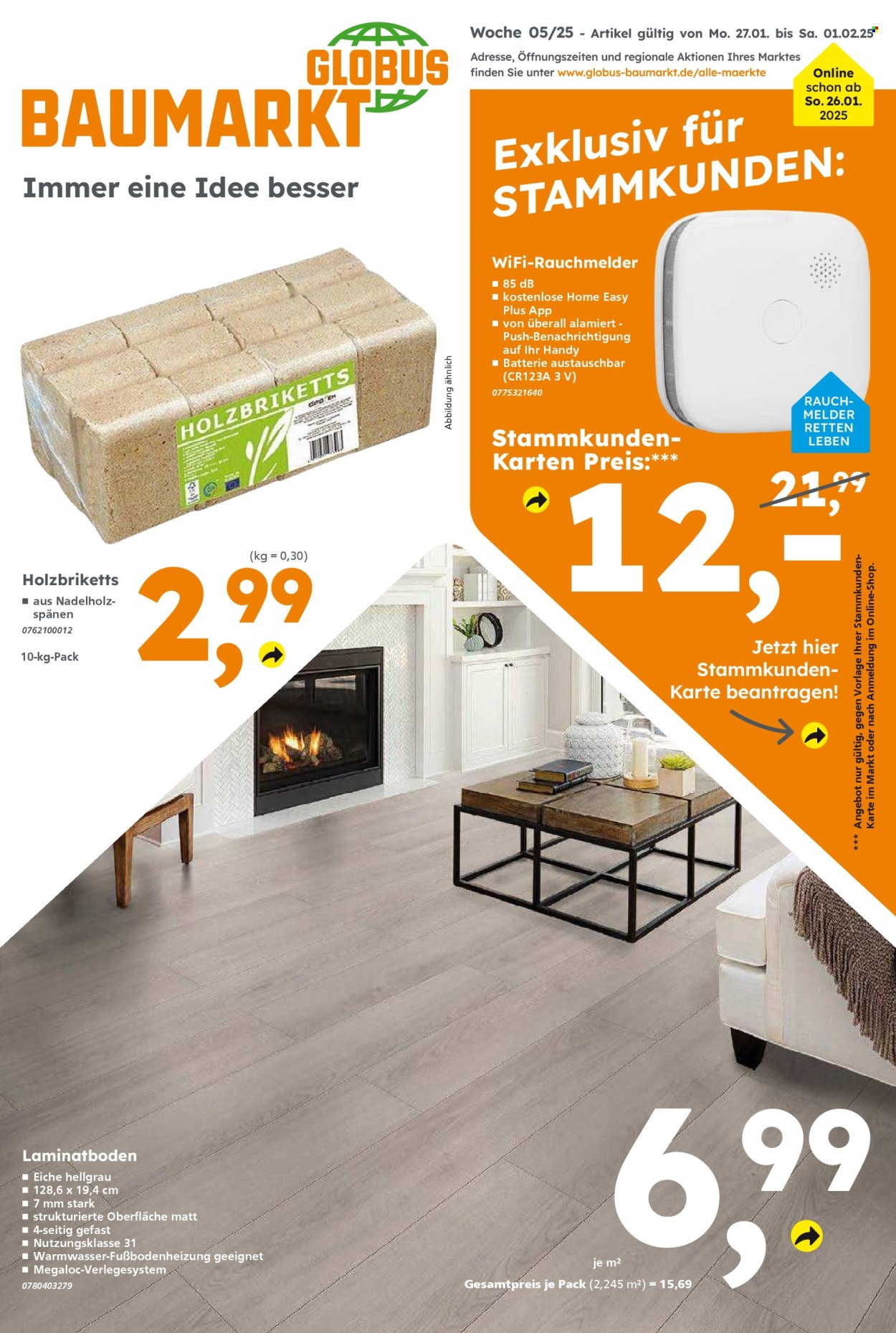 Globus Baumarkt Prospekte  - 27.01.2025 - 1.02.2025. Seite 1