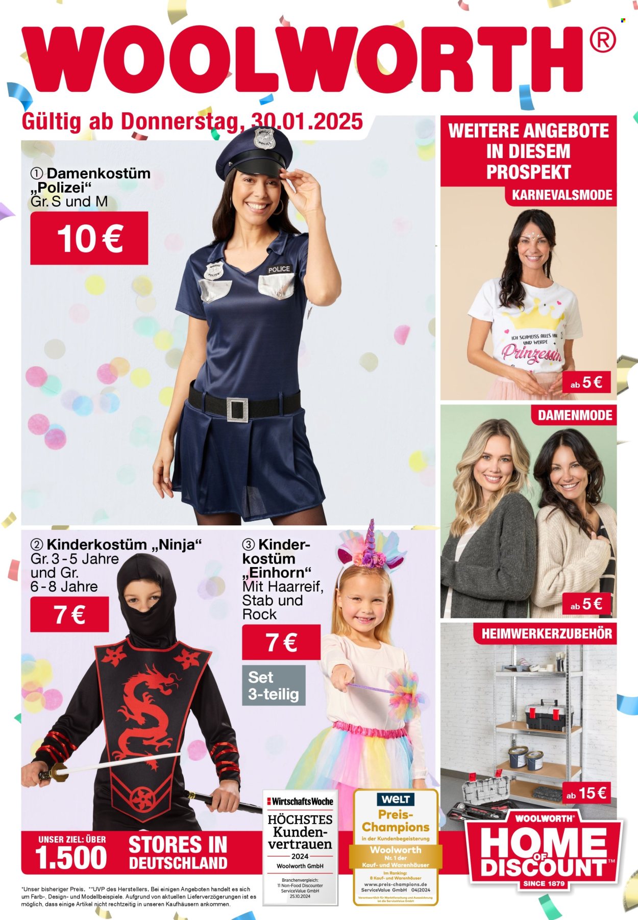 Woolworth Prospekte  - 30.01.2025 - 8.02.2025. Seite 1
