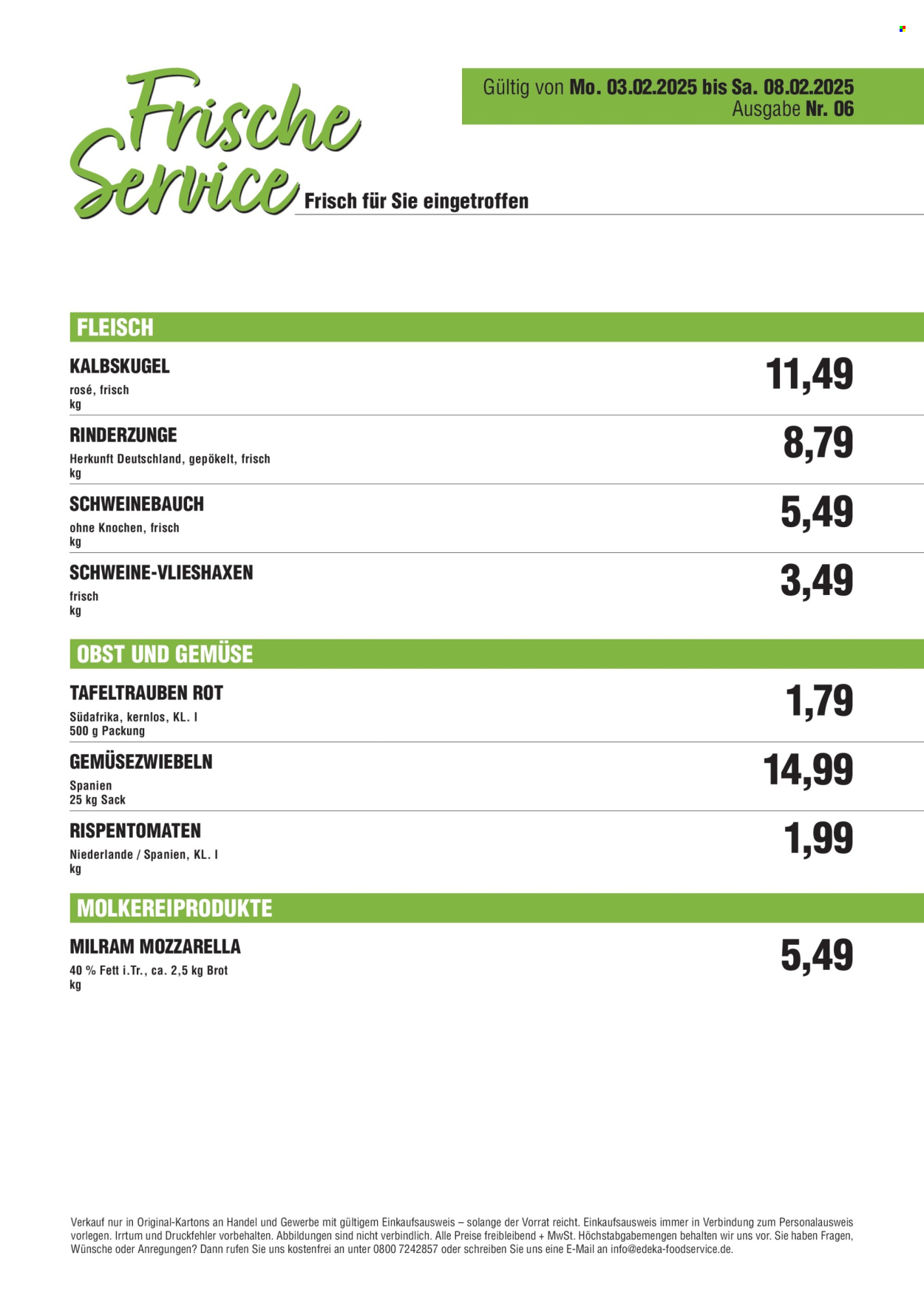 Handelshof Prospekte  - 3.02.2025 - 8.02.2025. Seite 1