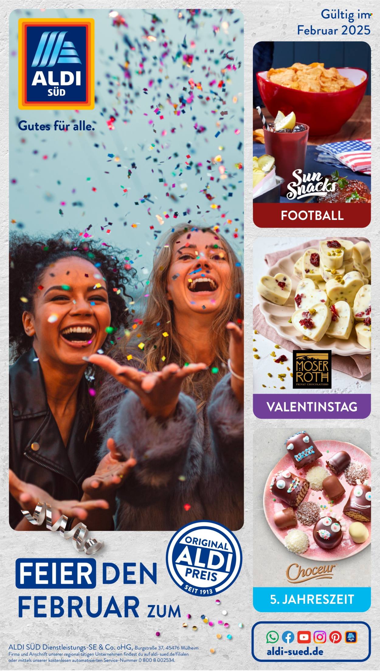 ALDI SÜD Prospekte  - 1.02.2025 - 28.02.2025. Seite 1