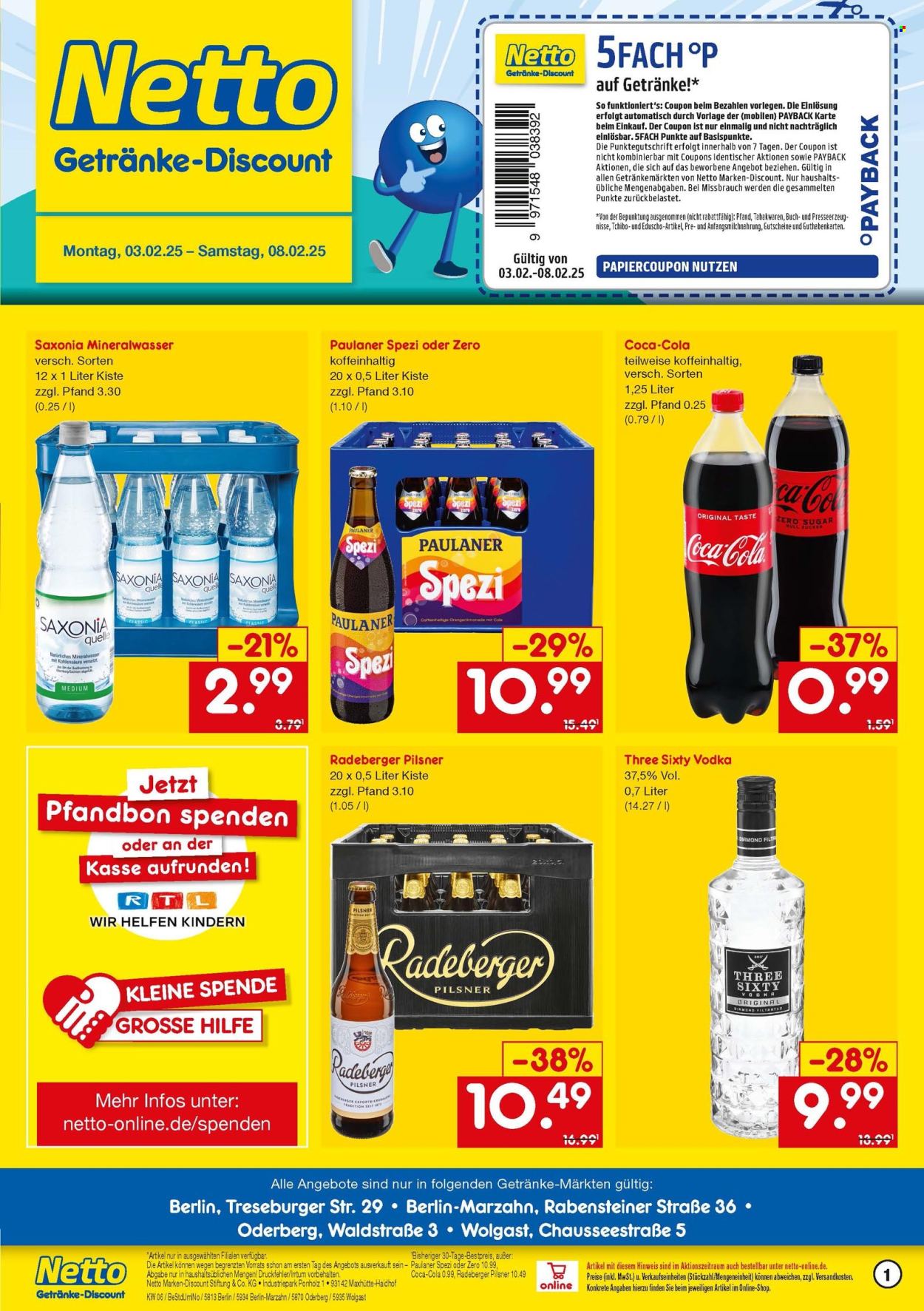 Netto Marken-Discount Prospekte  - 3.02.2025 - 8.02.2025. Seite 1