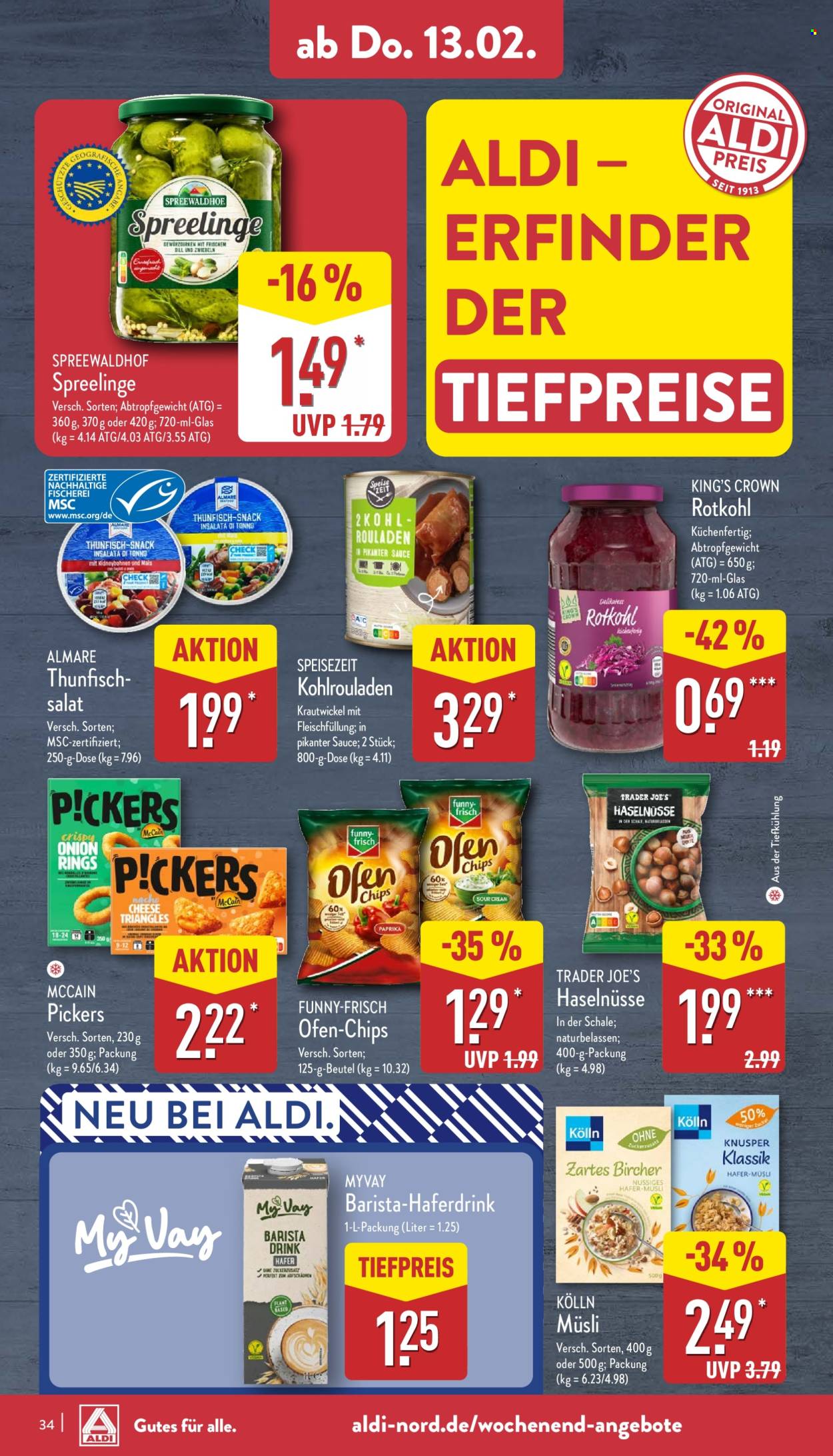 ALDI Nord Prospekte  - 10.02.2025 - 15.02.2025. Seite 34