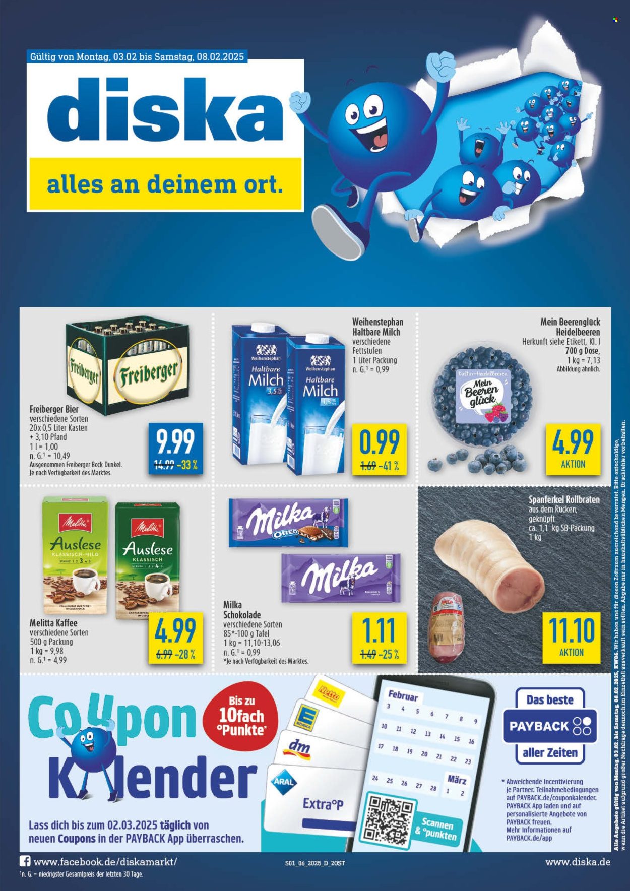 Diska Prospekte  - 3.02.2025 - 8.02.2025. Seite 1