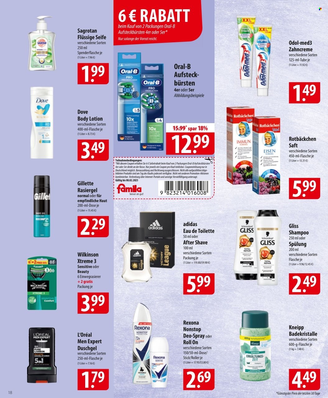 famila Prospekte  - 3.02.2025 - 8.02.2025. Seite 18