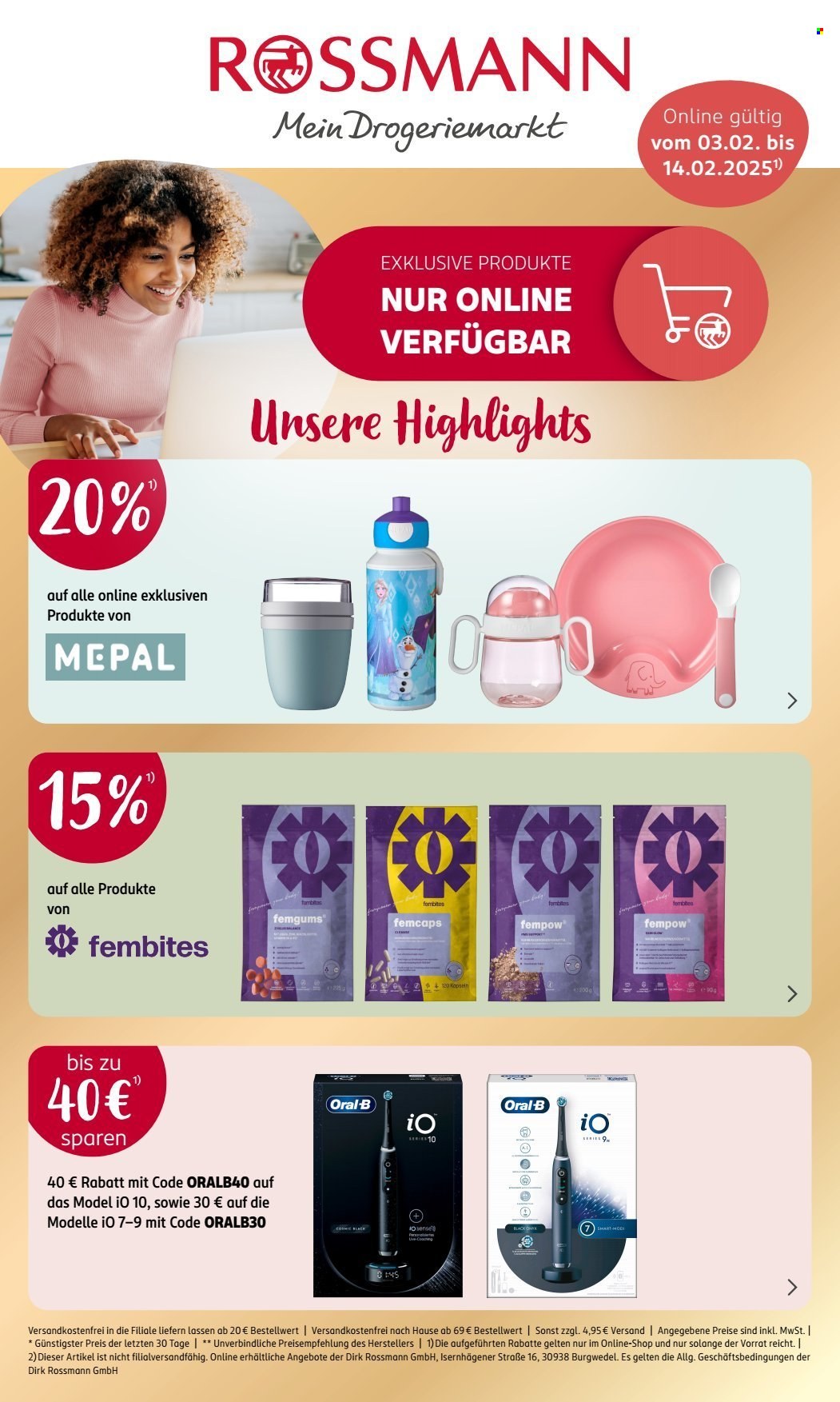 Rossmann Prospekte  - 3.02.2025 - 14.02.2025. Seite 1