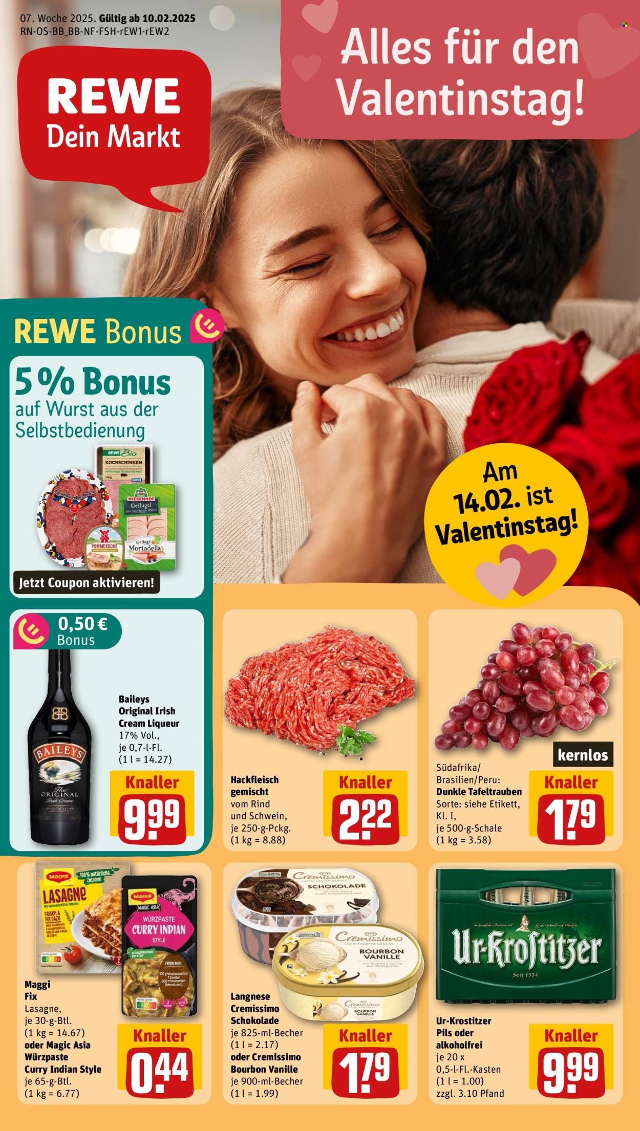 REWE Prospekte  - 10.02.2025 - 16.02.2025. Seite 1