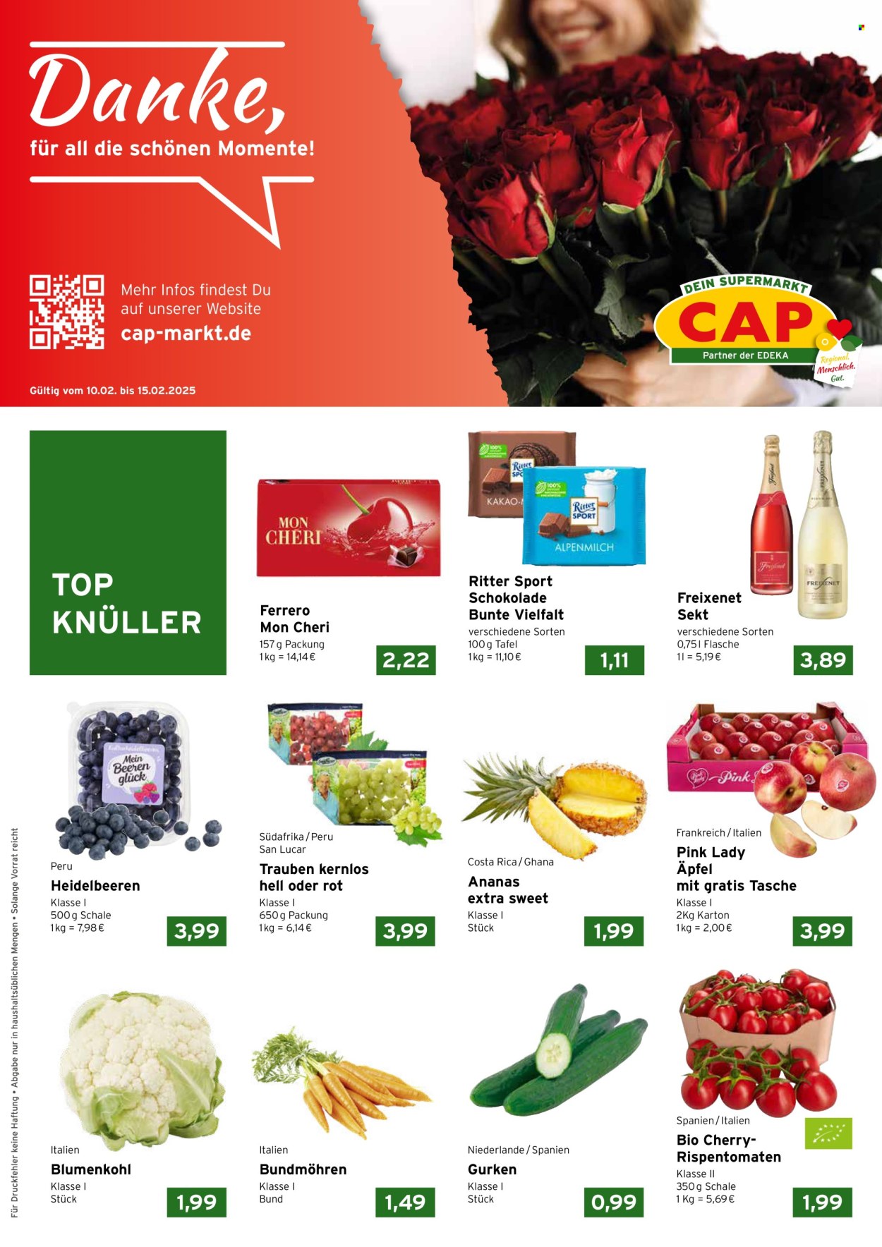 CAP-Markt Prospekte  - 10.02.2025 - 15.02.2025. Seite 1