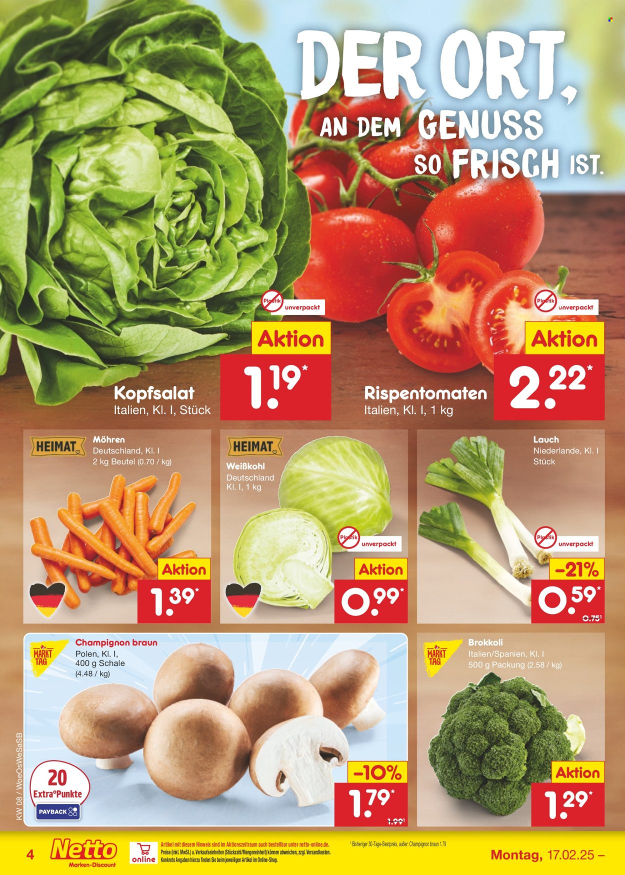 Netto Marken-Discount Prospekte  - 17.02.2025 - 22.02.2025. Seite 4