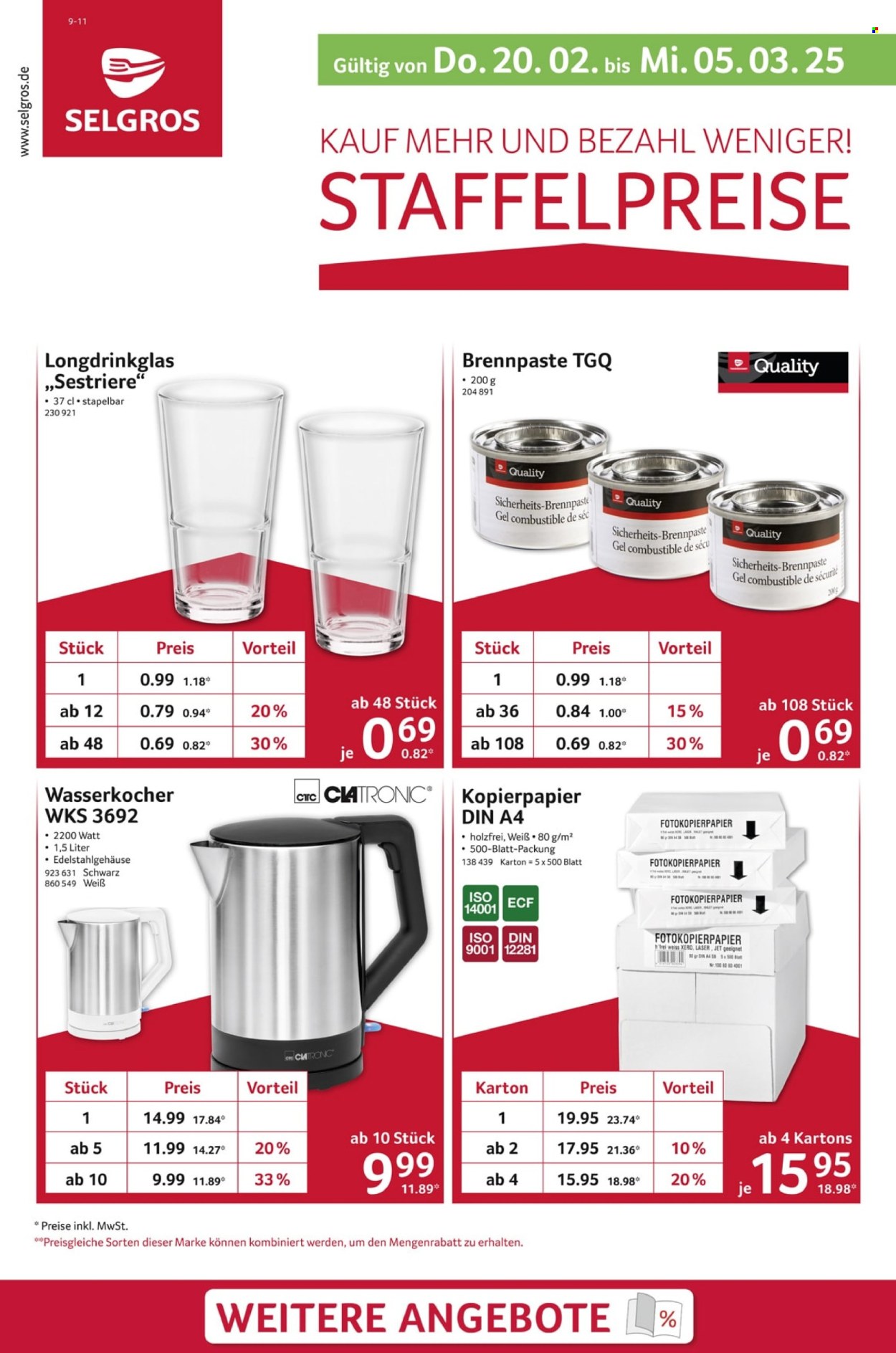 Selgros Prospekte  - 20.02.2025 - 5.03.2025. Seite 1