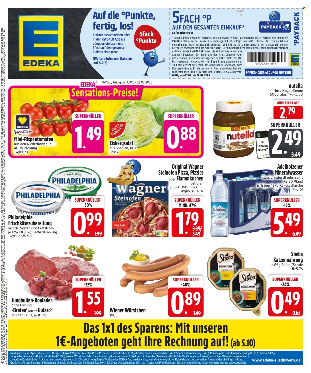 Edeka Prospekte  - 17.02.2025 - 22.02.2025. Seite 1