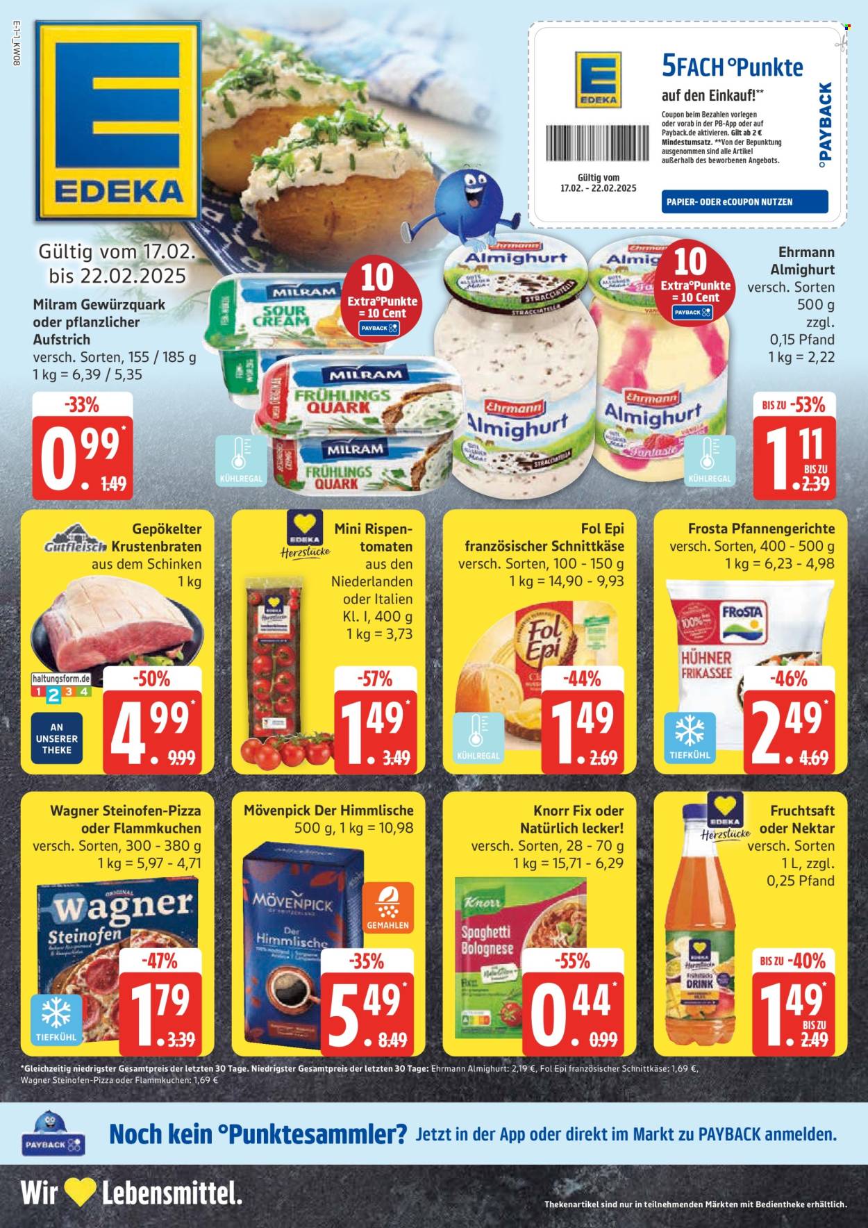 Edeka Prospekte  - 17.02.2025 - 22.02.2025. Seite 1