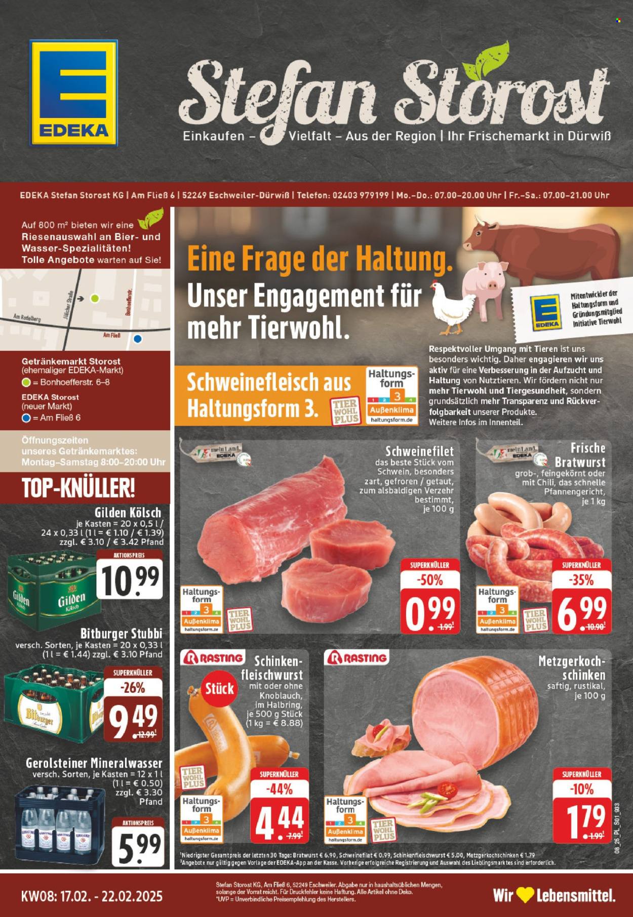 Edeka Prospekte  - 17.02.2025 - 22.02.2025. Seite 1