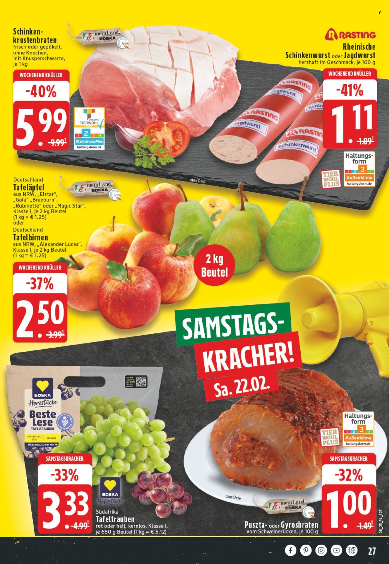 Edeka Prospekte  - 17.02.2025 - 22.02.2025. Seite 27