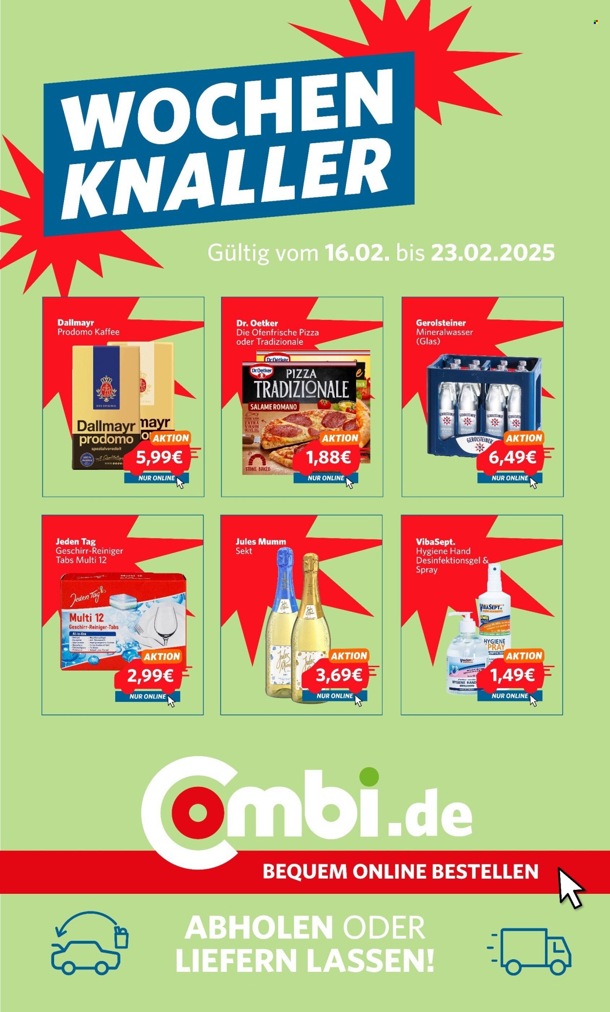 Combi Prospekte  - 16.02.2025 - 23.02.2025. Seite 1