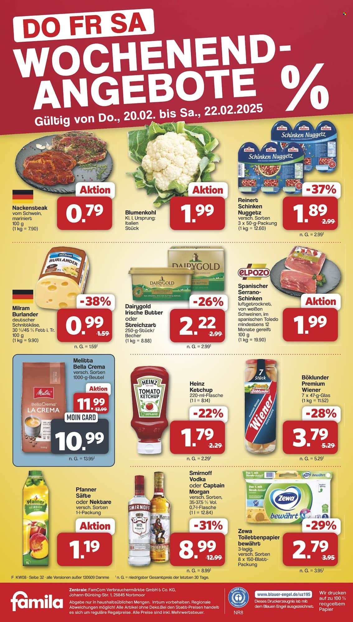 famila Prospekte  - 17.02.2025 - 22.02.2025. Seite 32