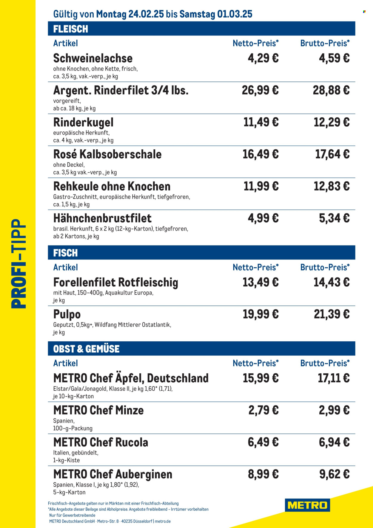 Metro Prospekte  - 24.02.2025 - 1.03.2025. Seite 1