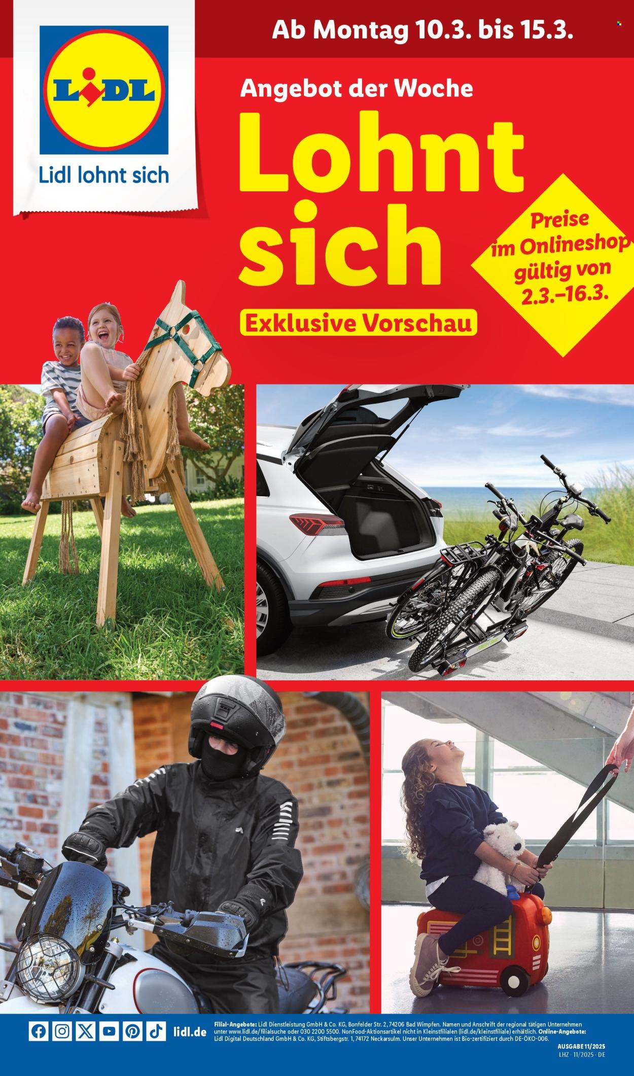 Lidl Prospekte  - 10.03.2025 - 15.03.2025. Seite 1