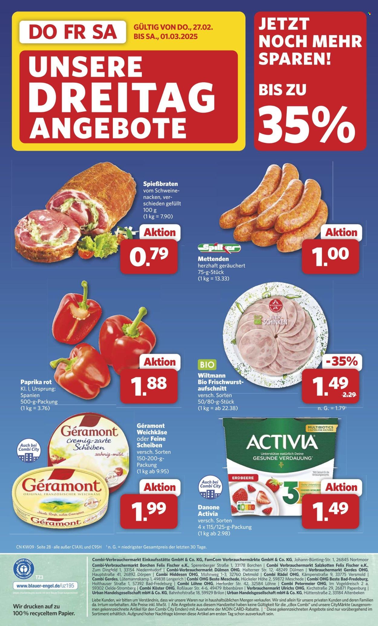Combi Prospekte  - 24.02.2025 - 1.03.2025. Seite 30