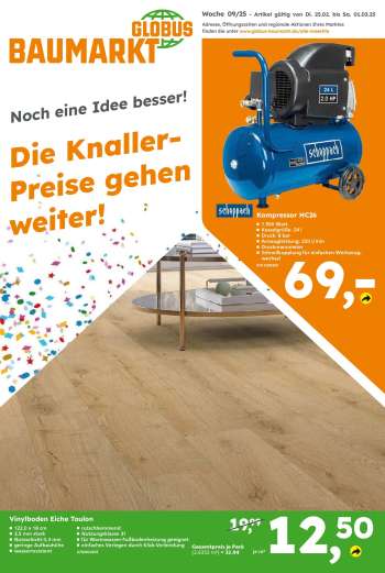 Prospekte Globus Baumarkt - 25.02.2025 - 1.03.2025.