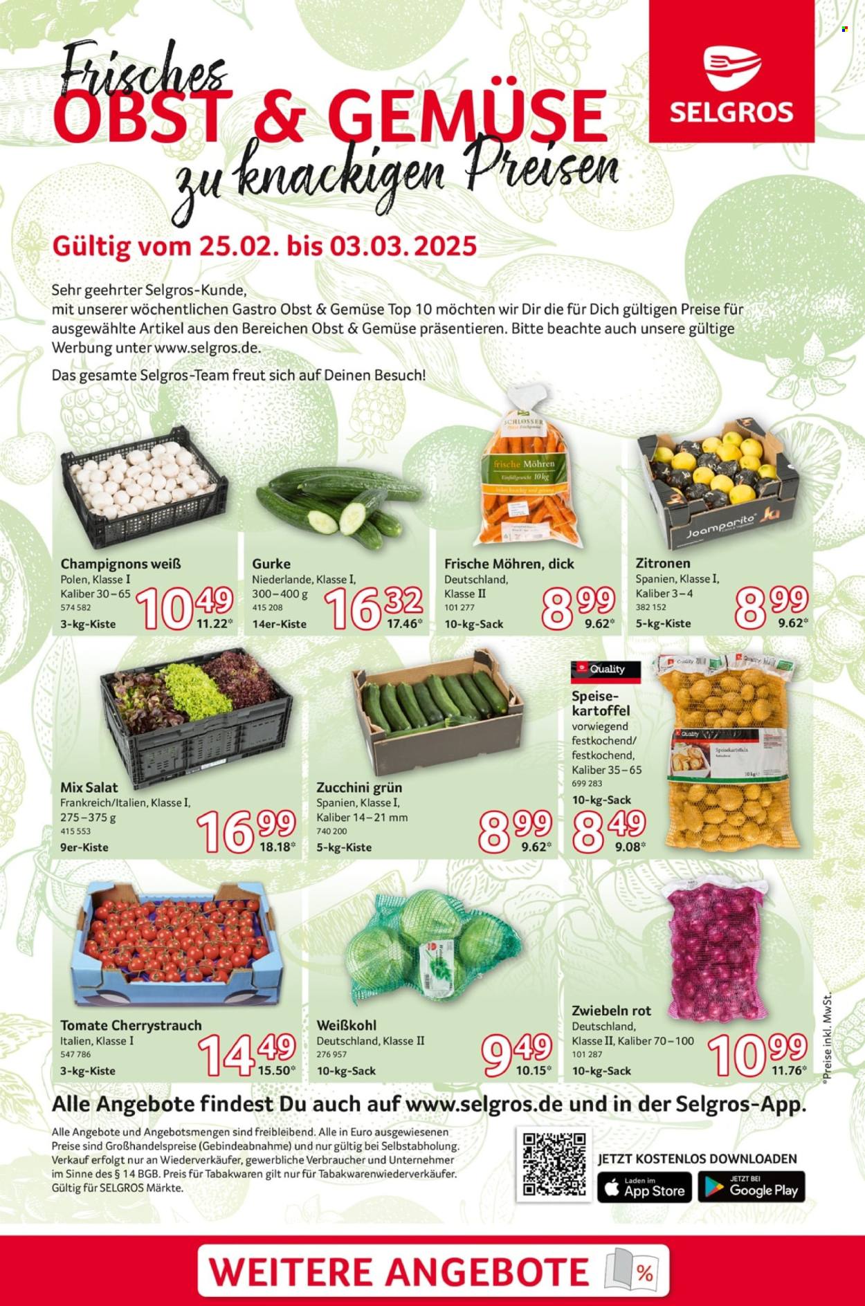 Selgros Prospekte  - 25.02.2025 - 3.03.2025. Seite 1