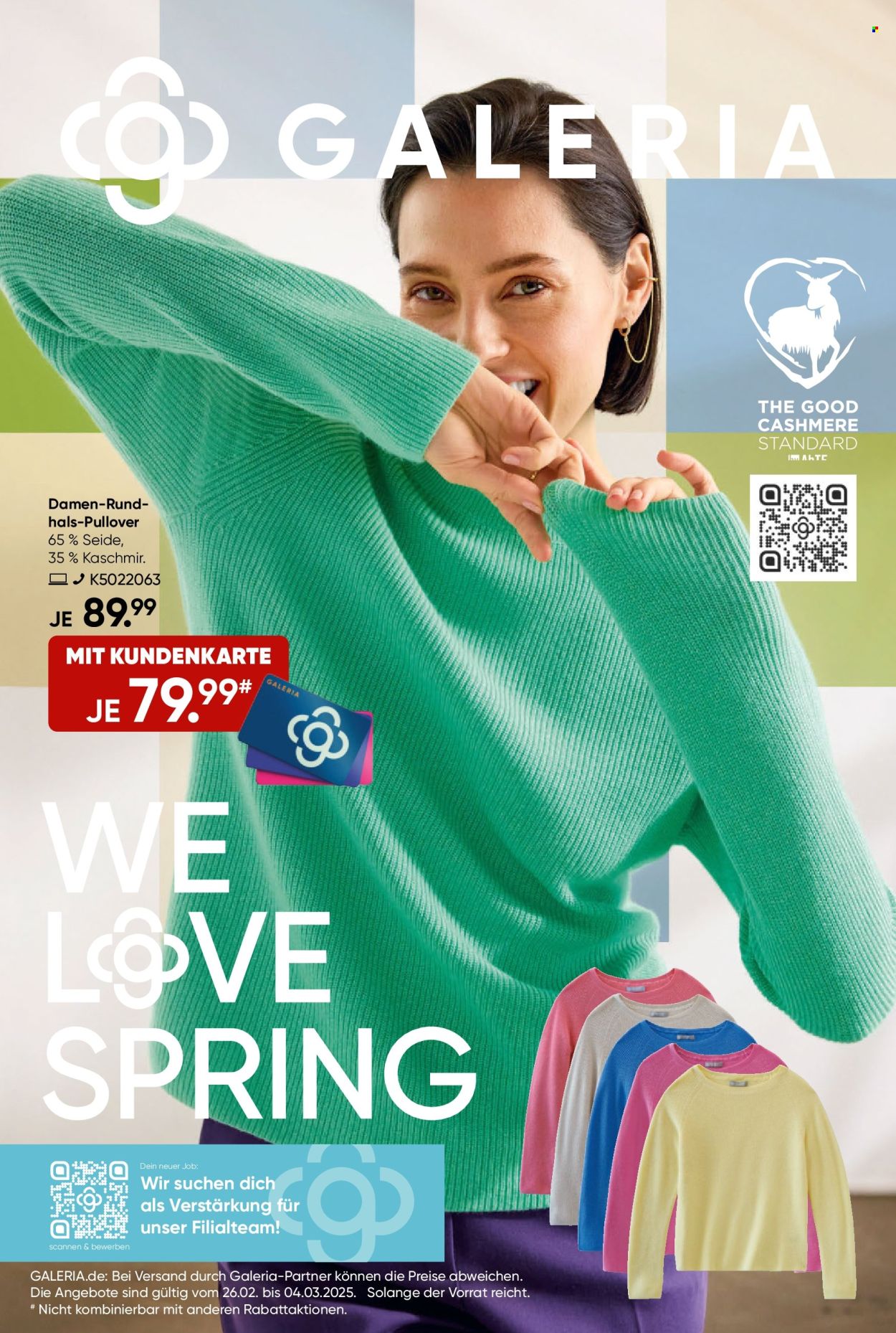 GALERIA Karstadt Kaufhof Prospekte  - 26.02.2025 - 4.03.2025. Seite 1