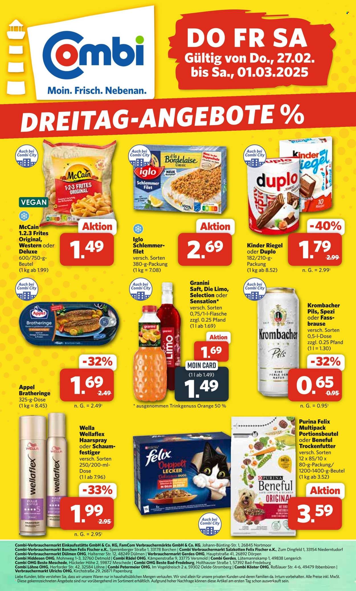 Combi Prospekte  - 27.02.2025 - 1.03.2025. Seite 1