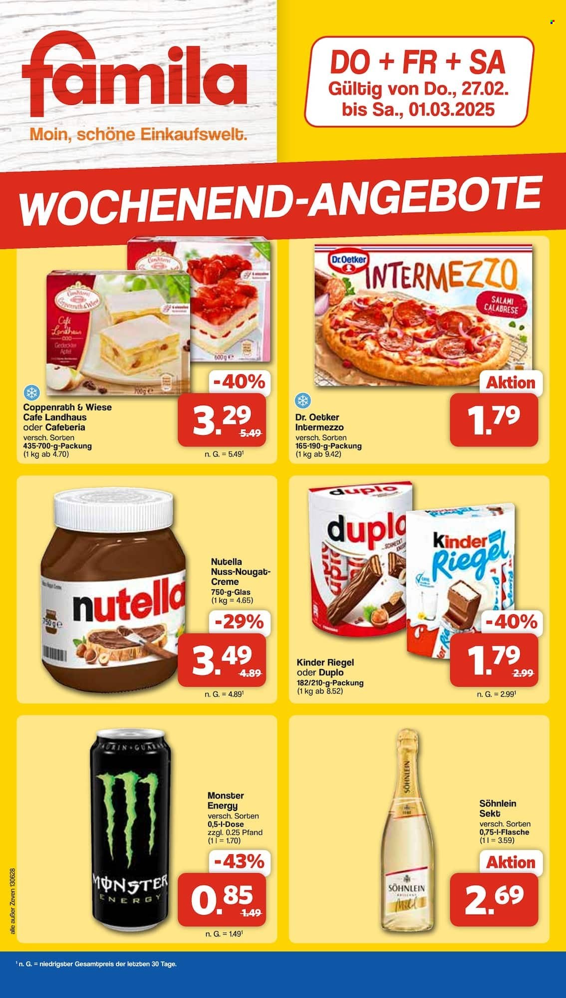 famila Prospekte  - 27.02.2025 - 1.03.2025. Seite 1