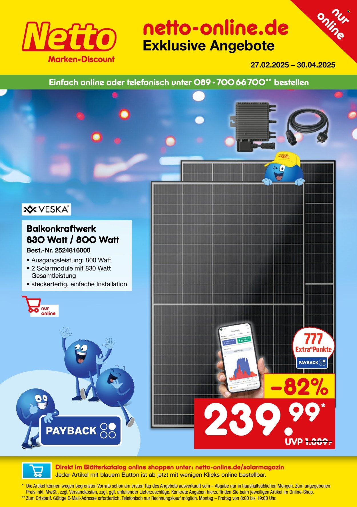 Netto Marken-Discount Prospekte  - 27.02.2025 - 30.04.2025. Seite 1