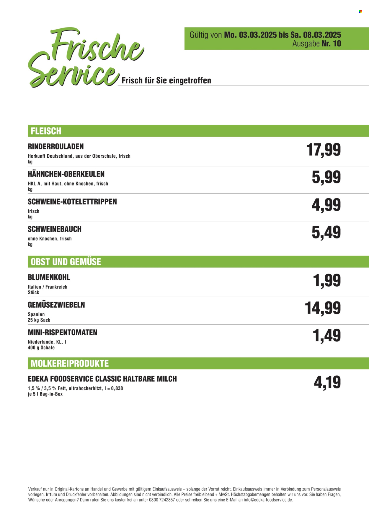 Handelshof Prospekte  - 3.03.2025 - 8.03.2025. Seite 1