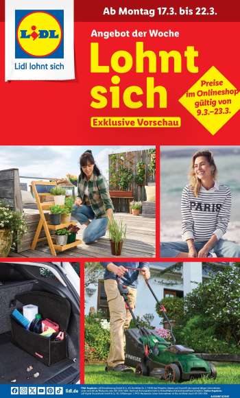 Prospekte Lidl - 17.03.2025 - 22.03.2025.