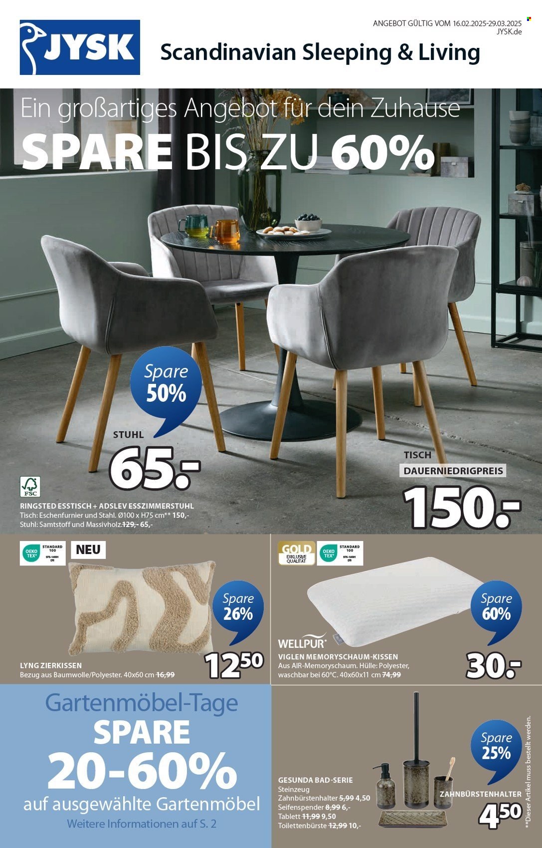 JYSK Prospekte  - 16.02.2025 - 29.03.2025. Seite 2