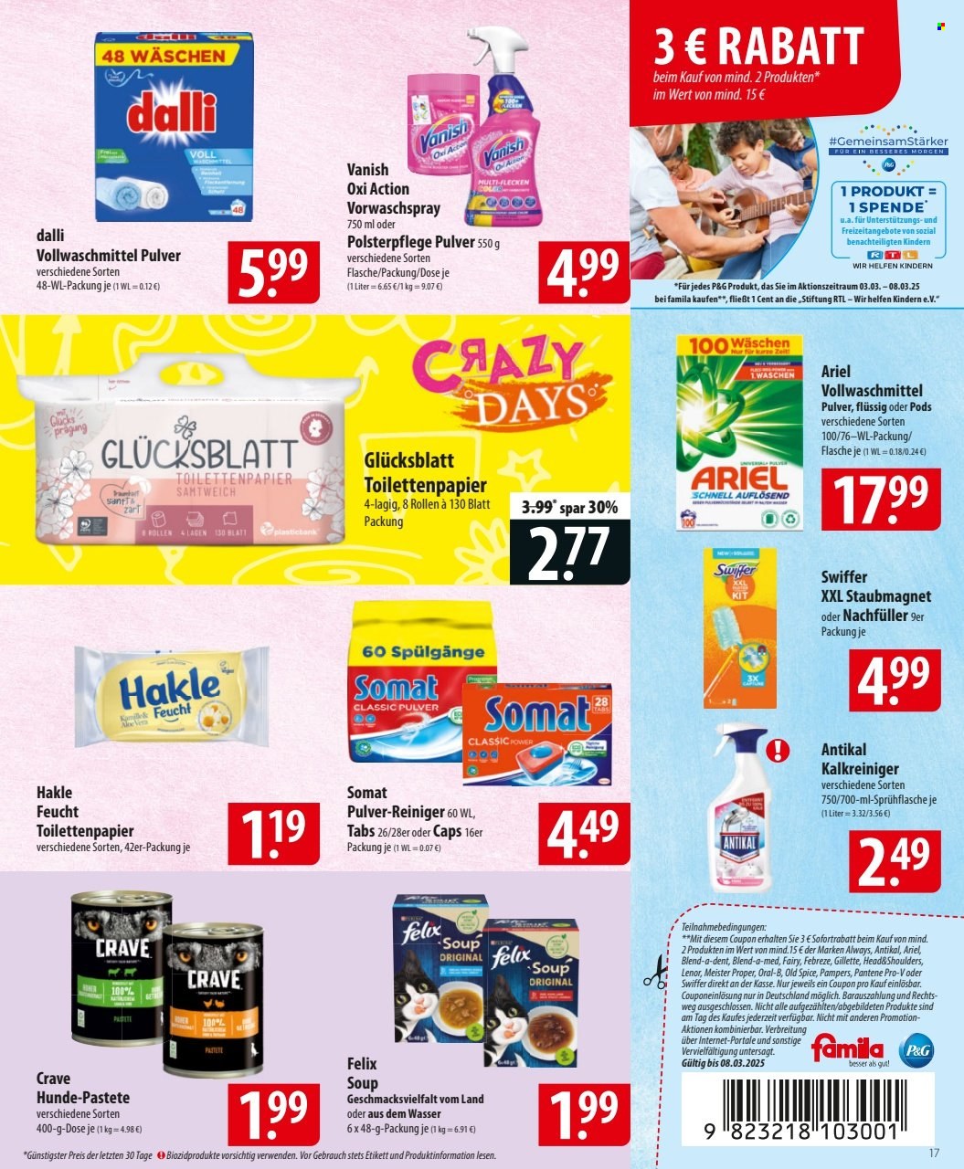 famila Prospekte  - 3.03.2025 - 8.03.2025. Seite 17