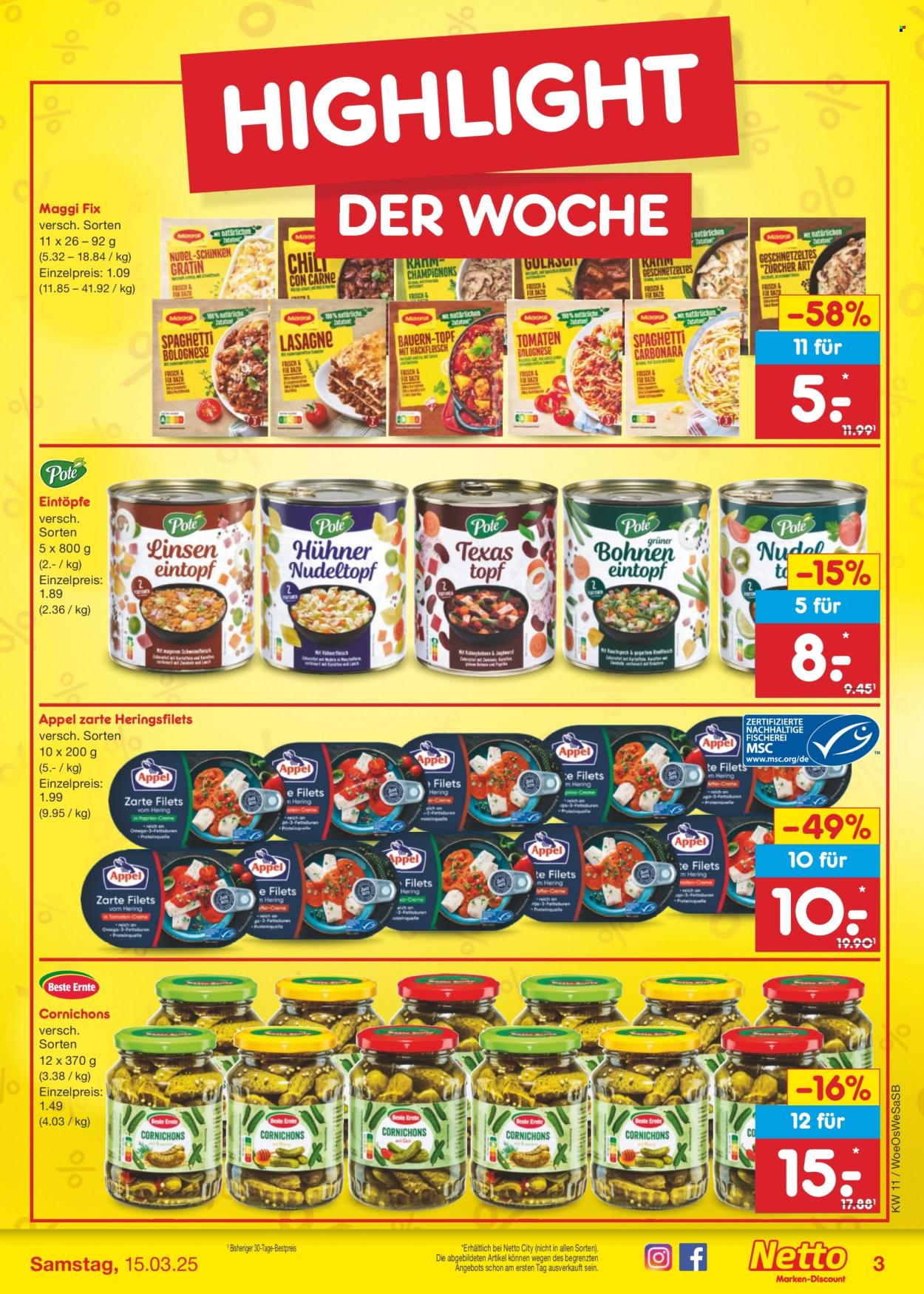 Netto Marken-Discount Prospekte  - 10.03.2025 - 15.03.2025. Seite 3