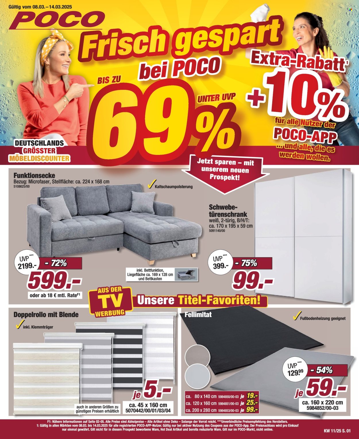 Poco Prospekte  - 8.03.2025 - 14.03.2025. Seite 1