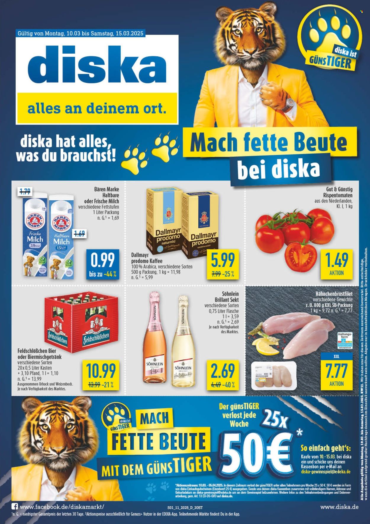 Diska Prospekte  - 10.03.2025 - 15.03.2025. Seite 1