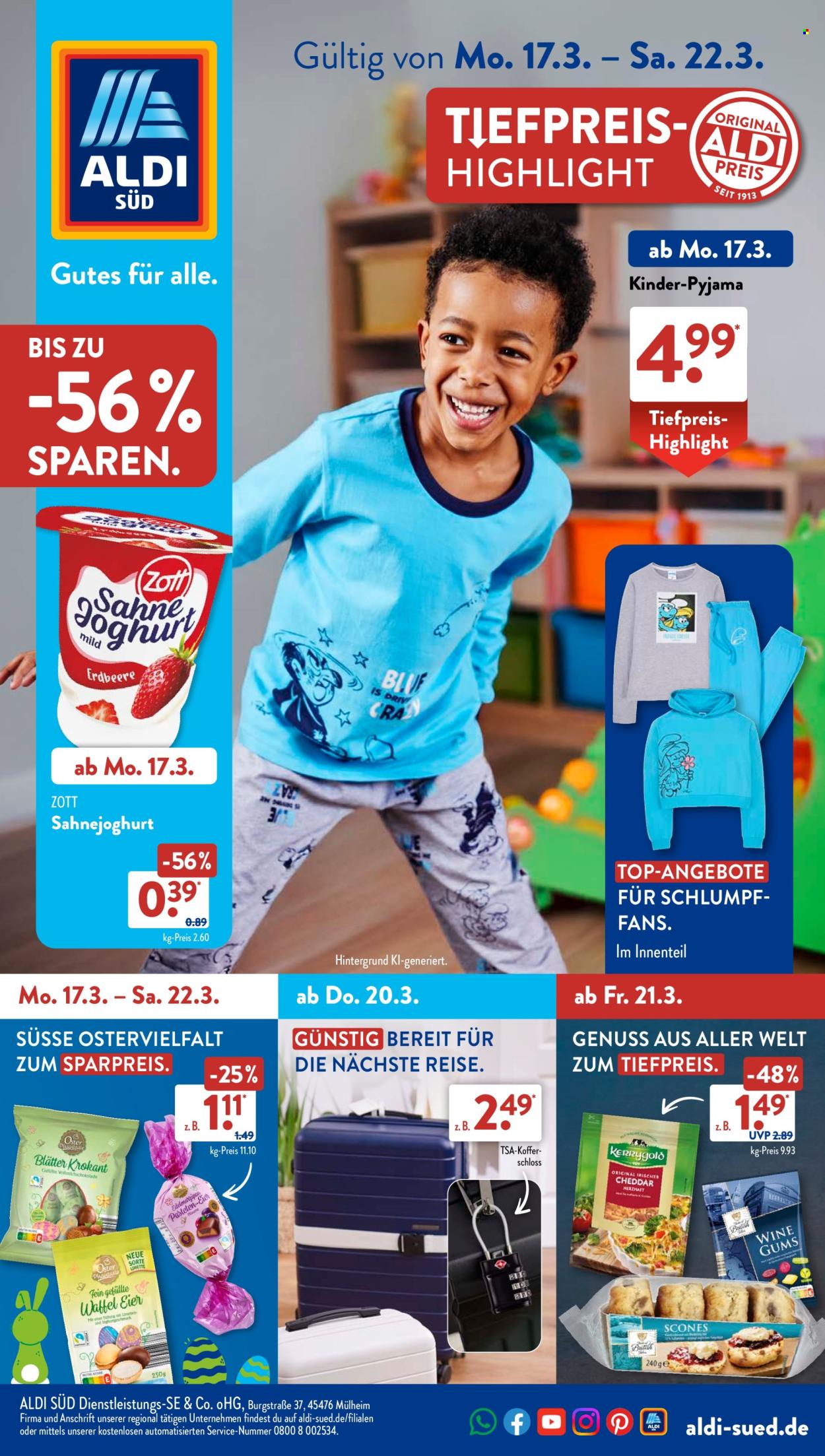 ALDI SÜD Prospekte  - 17.03.2025 - 22.03.2025. Seite 1